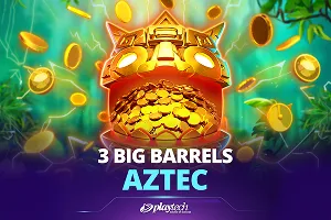 Playtech : 3 Big Barrels Aztec - HEROBET168